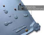 Waterproof Pet Feeding Mat with Raised Edges For Food & Water
