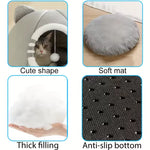 Deep Sleeping Cat Bed Cave Nest With Soft Mat Bed For Cats Pet Products Bag Sofa Pet House Dog Basket Tent Bearded Cama Para