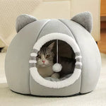 Deep Sleeping Cat Bed Cave Nest With Soft Mat Bed For Cats Pet Products Bag Sofa Pet House Dog Basket Tent Bearded Cama Para