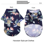 Hawaiian Style Pet Dog Clothe Summer SandBeach Dog Shirts for Small Medium Dogs Puppy Cat Clothing Ropa Perro Pug French Bulldog